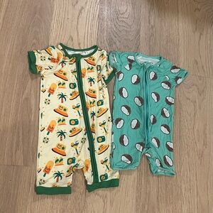Two bamboo pajamas 12-18 months